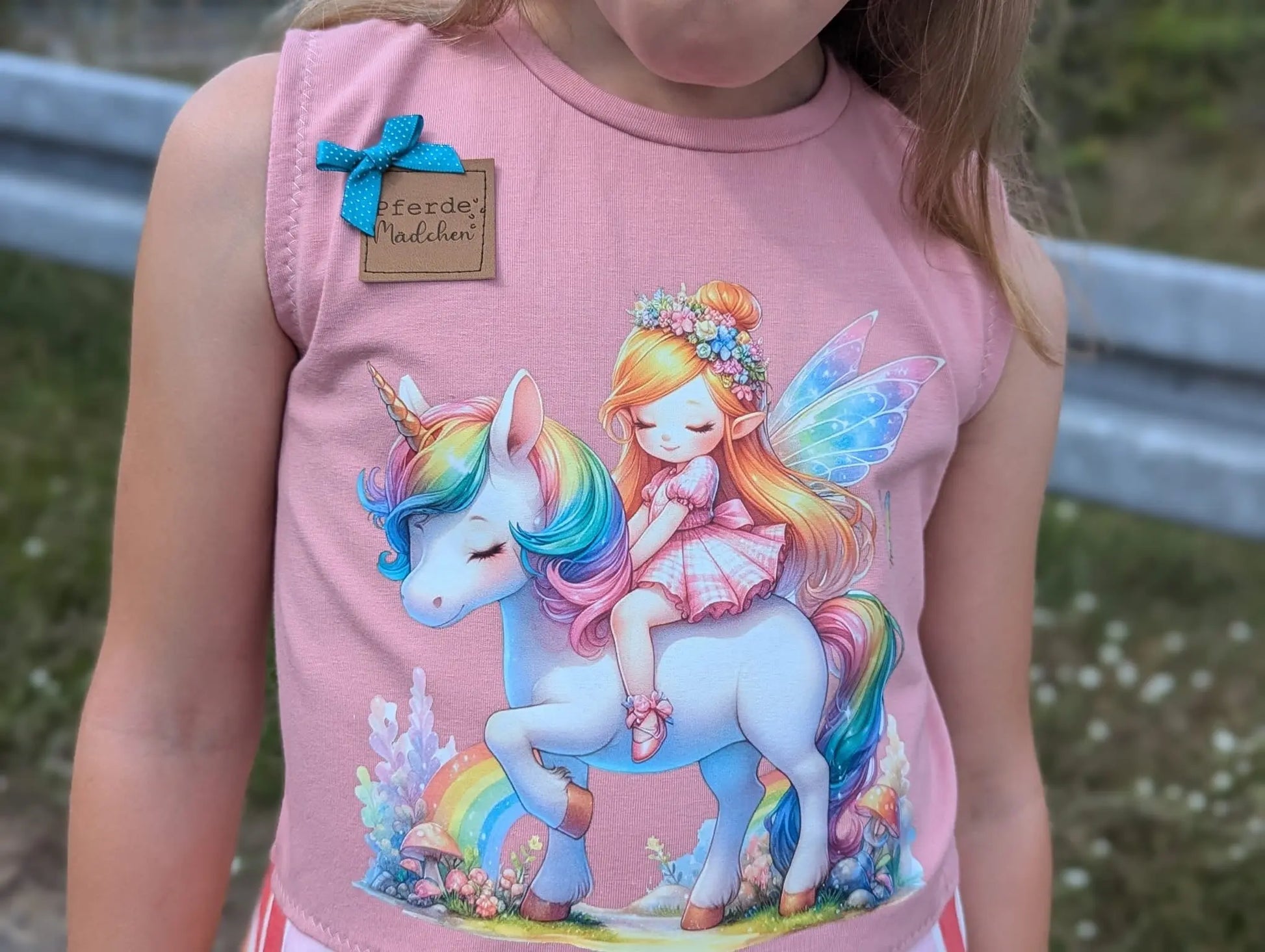 Bügelbild kleine Fee mit Einhorn #25 Fylou's Style