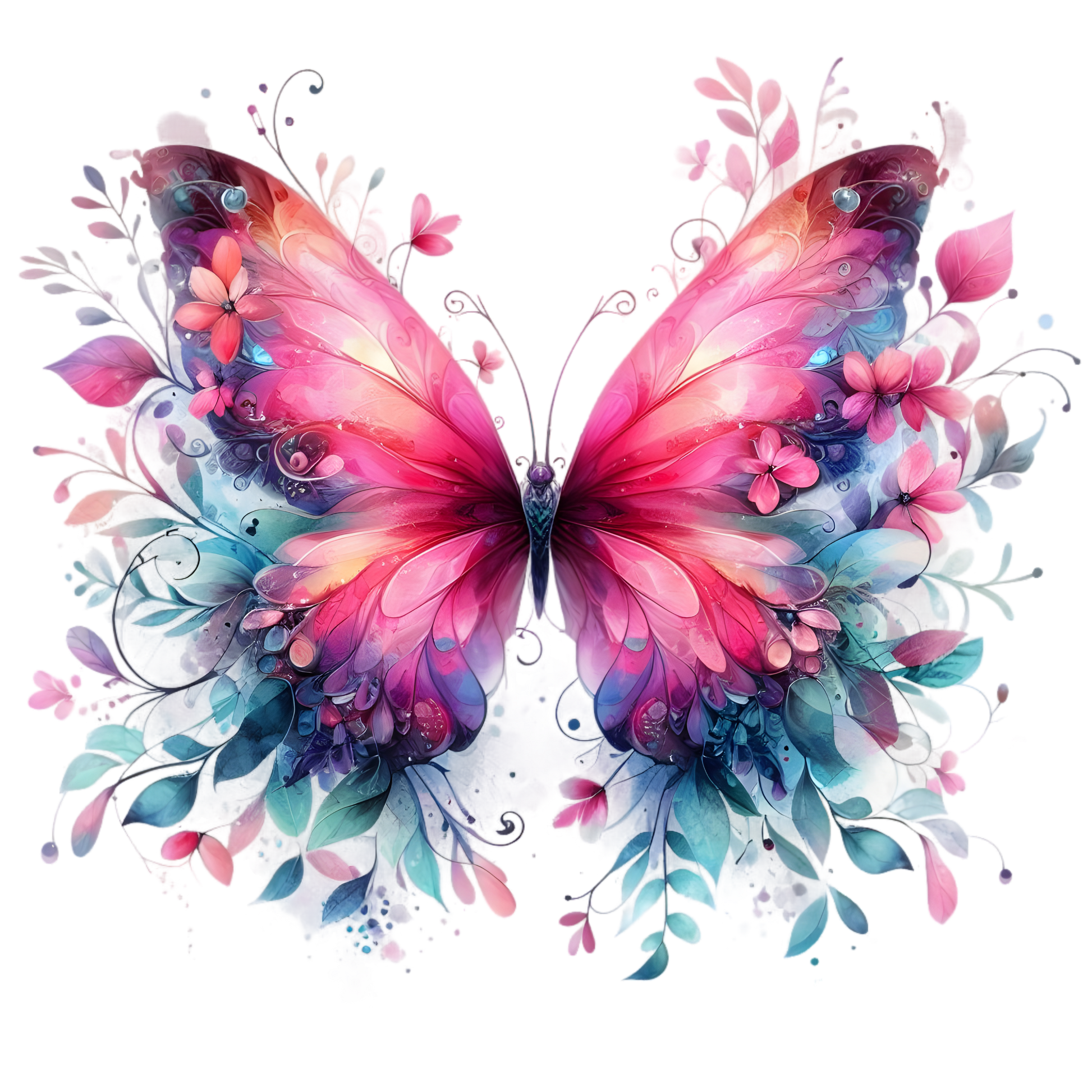 Bügelbild Schmetterling #06 Fylou's Style