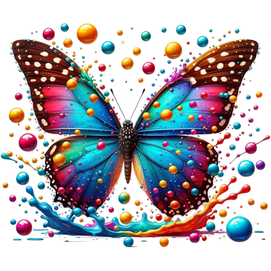 Bügelbild 3D Schmetterling #1 Fylou's Style