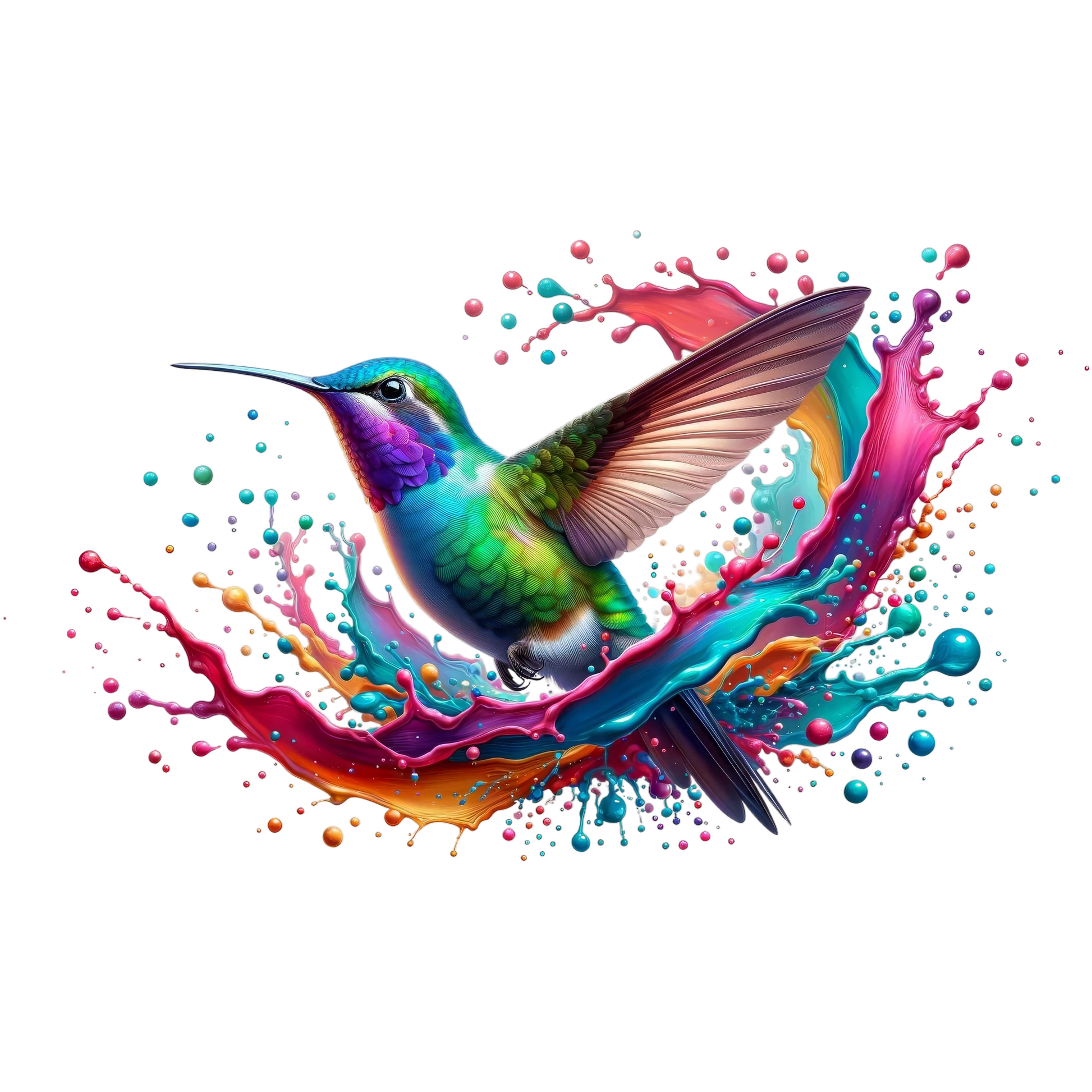Bügelbild 3D Kolibri #7 Fylou's Style