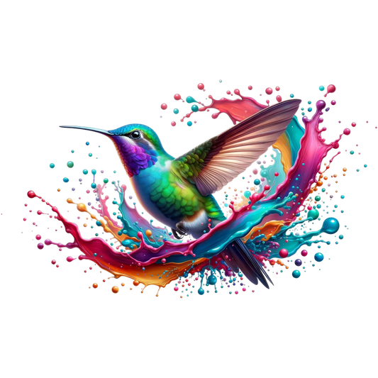 Bügelbild 3D Kolibri #7 Fylou's Style
