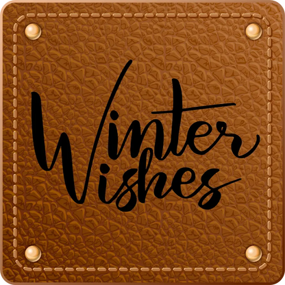 Bügellabel Winter Wishes - Fylou's Style