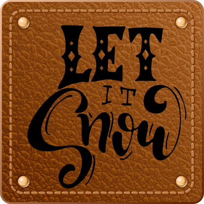 Bügellabel Let it Snow - Fylou's Style