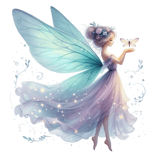 Bügelbild bezaubernde Frühlings Fee #2