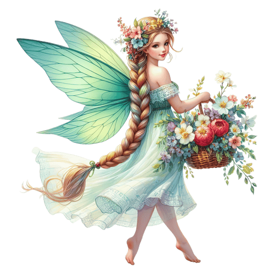 Bügelbild bezaubernde Frühlings Fee #4