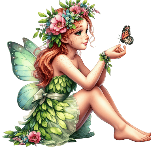 Bügelbild bezaubernde Frühlings Fee #5