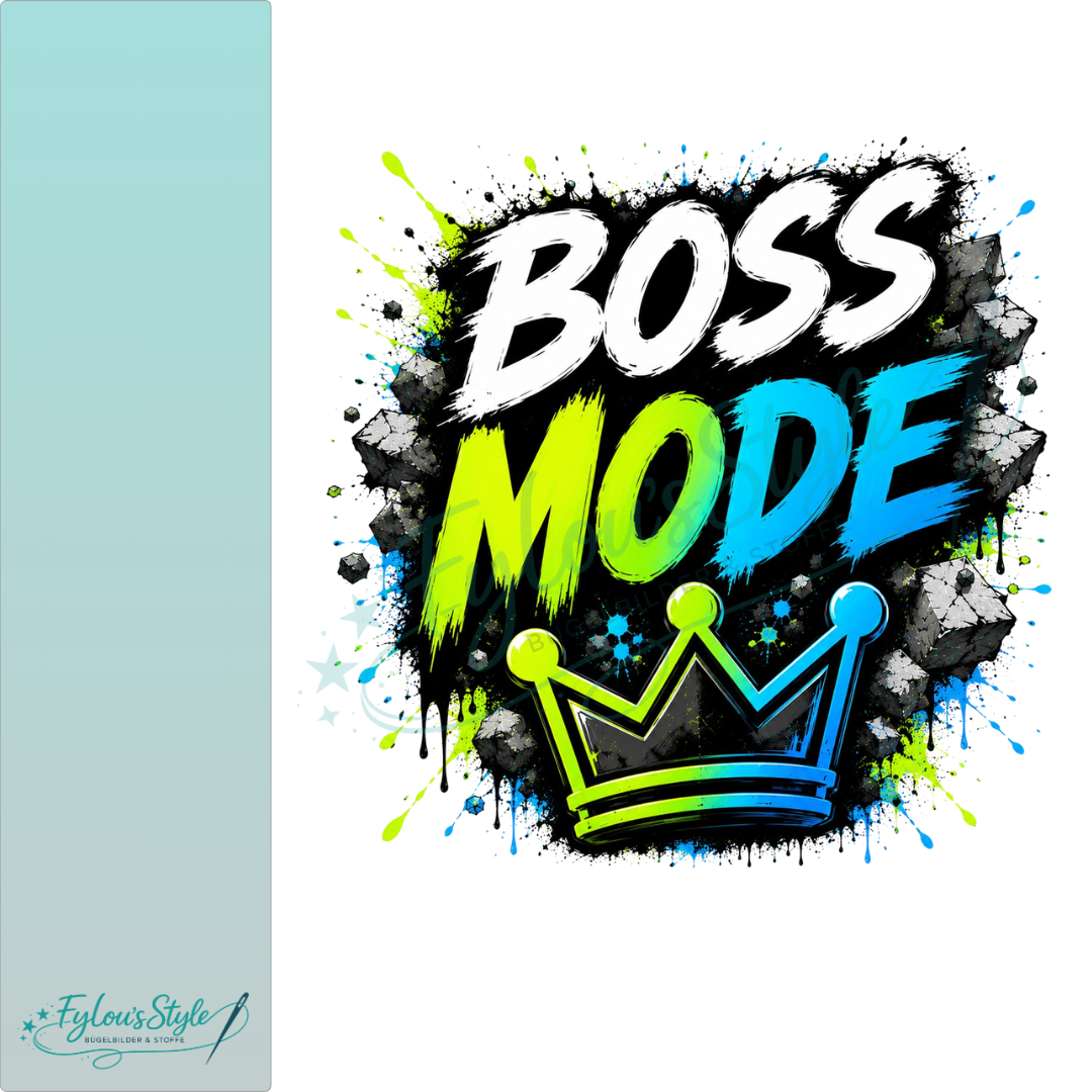 Bügelbild Boss Mode