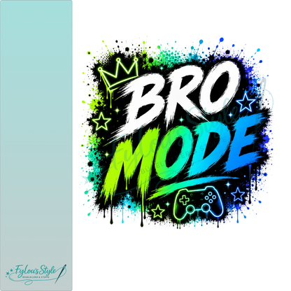 Bügelbild Bro Mode