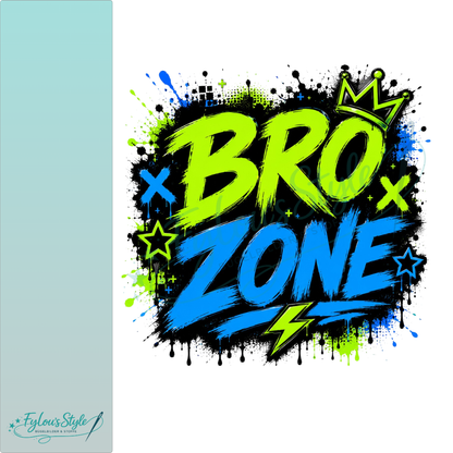 Bügelbild Bro Zone