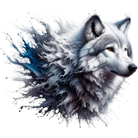 Bügelbild 3D Wolf #8 Fylou's Style