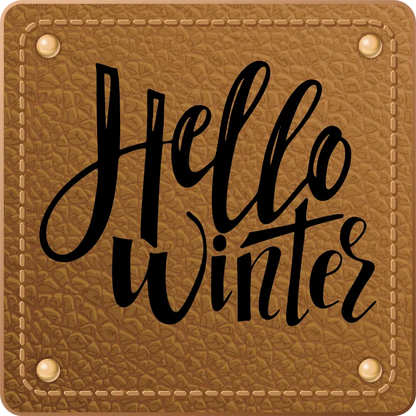 Bügellabel Hello Winter - Fylou's Style