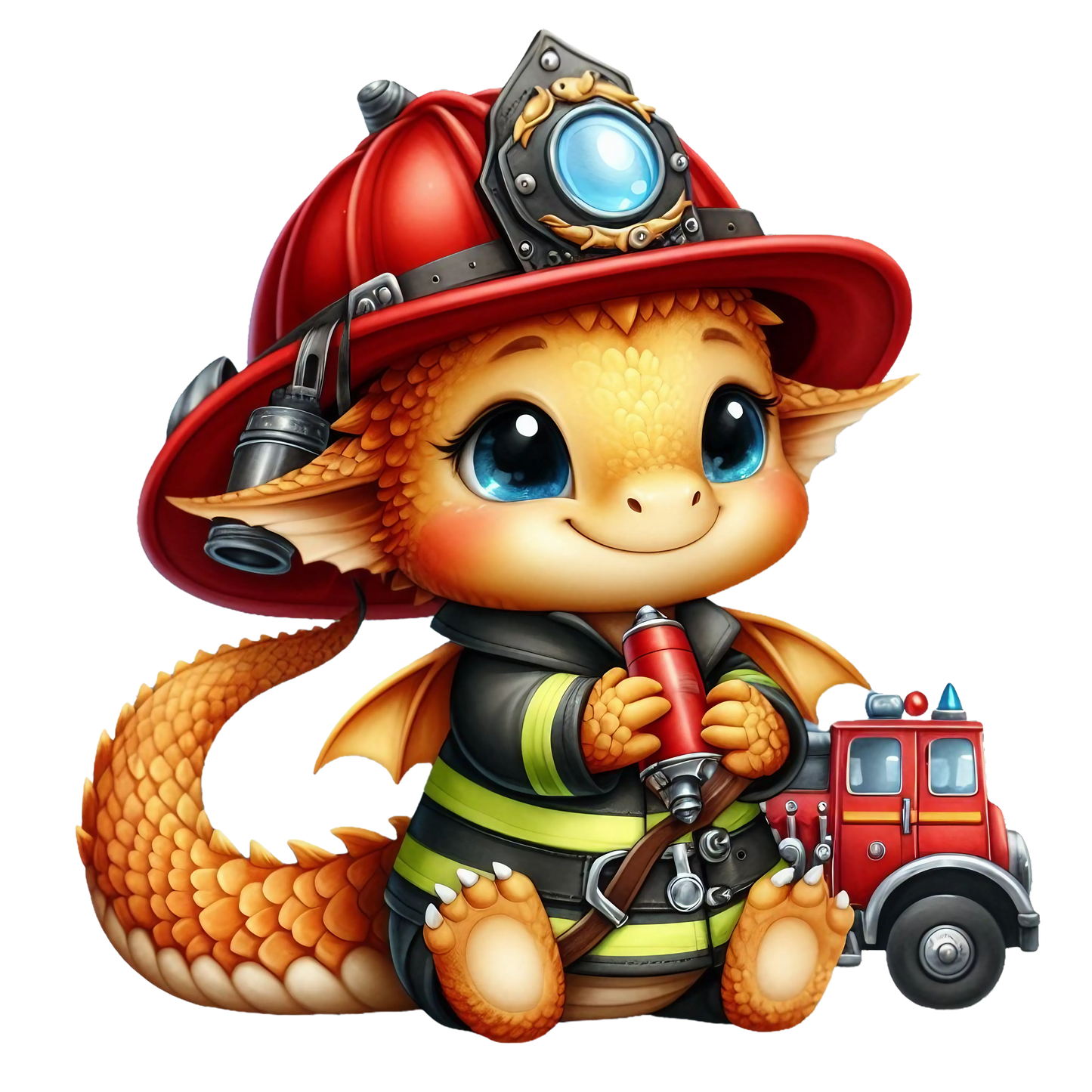 Bügelbild Drache Feuerwehr #6 Fylou's Style