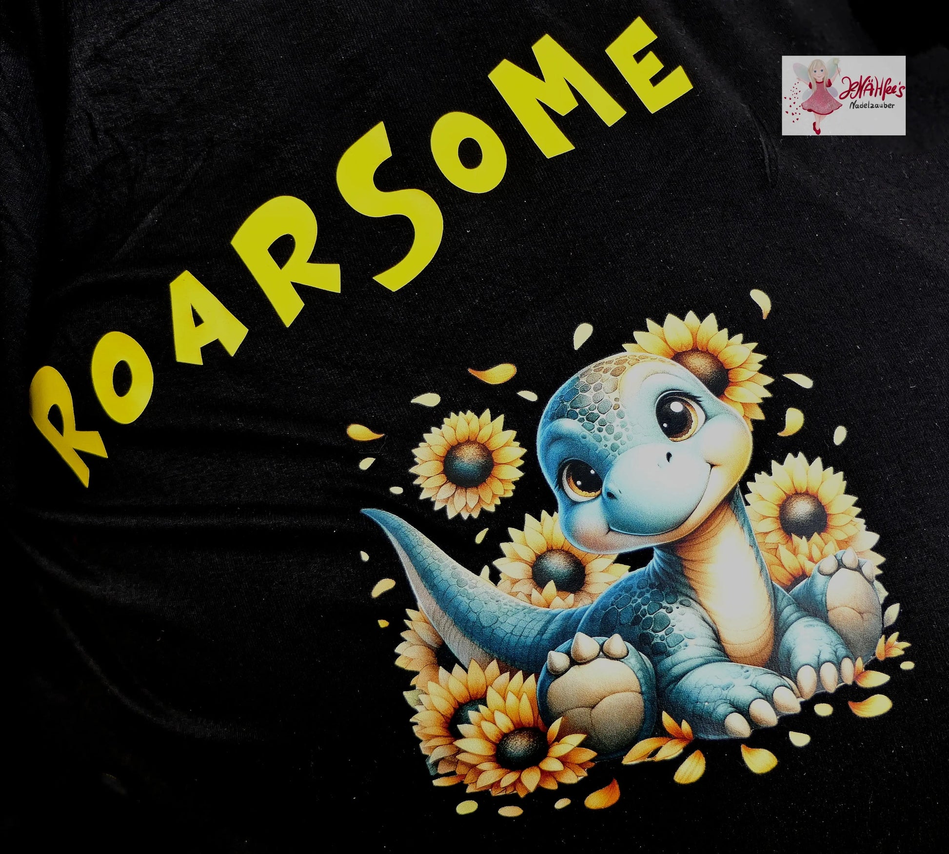 Bügelbild  Sonnenblumen Dinosaurier #5 Fylou's Style