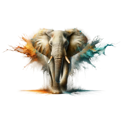 Bügelbild 3D Elefant #6 Fylou's Style
