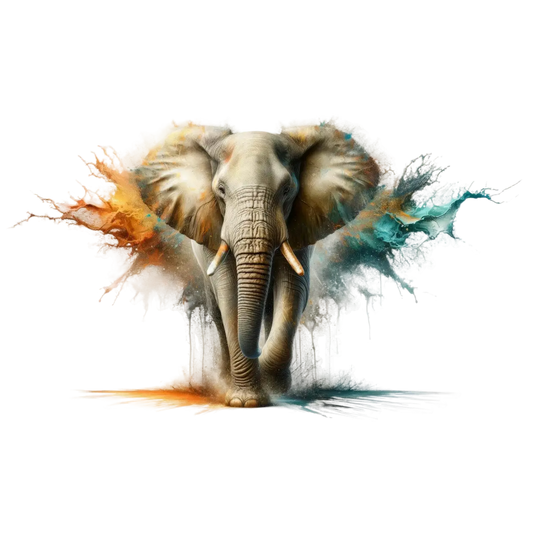 Bügelbild 3D Elefant #6 Fylou's Style