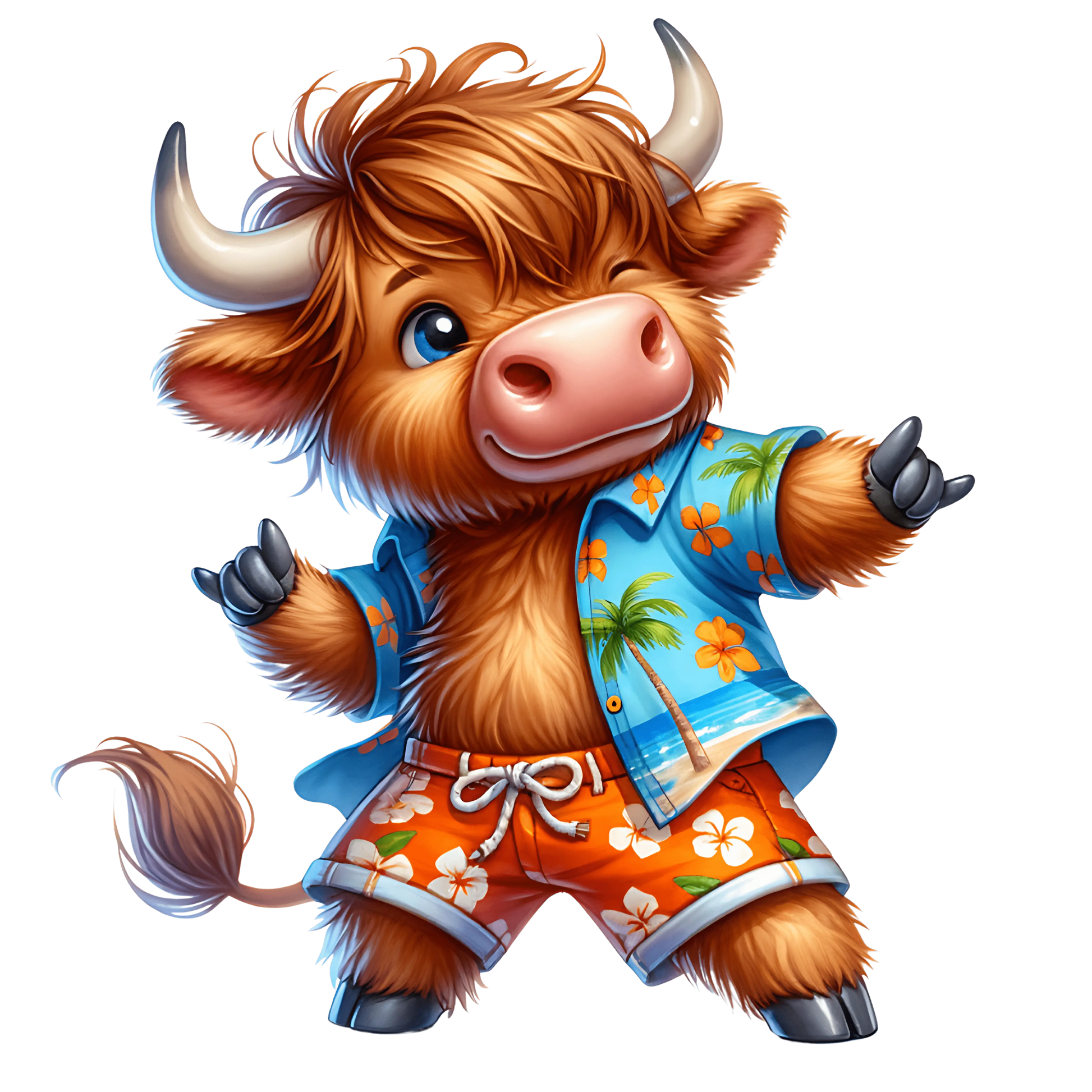 Bügelbild Sommer Highland  Boy Fylou's Style