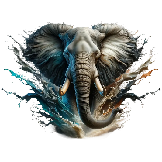 Bügelbild 3D Elefant #4 Fylou's Style