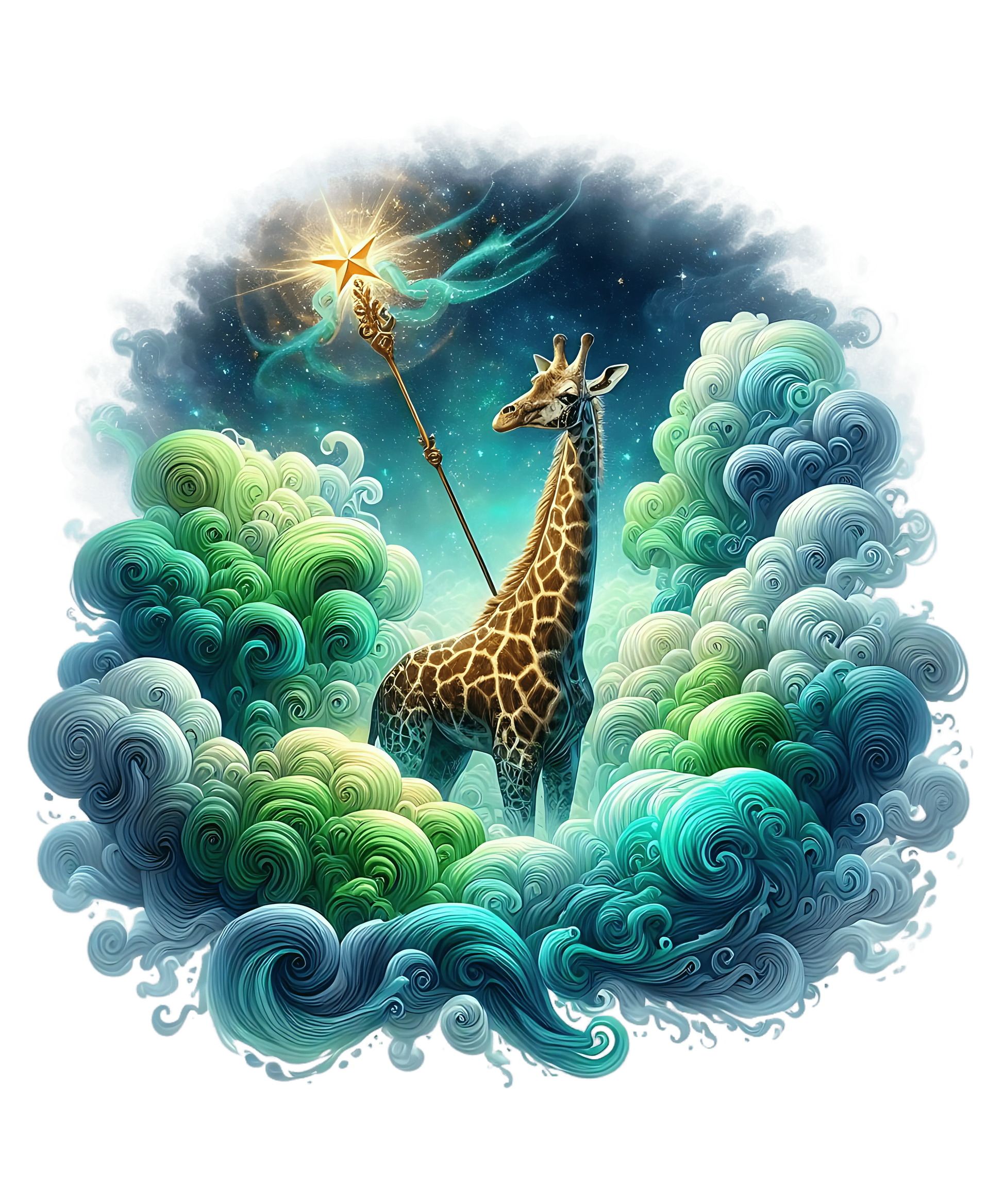 Bügelbild Magische Tiere Giraffe - Fylou's Style