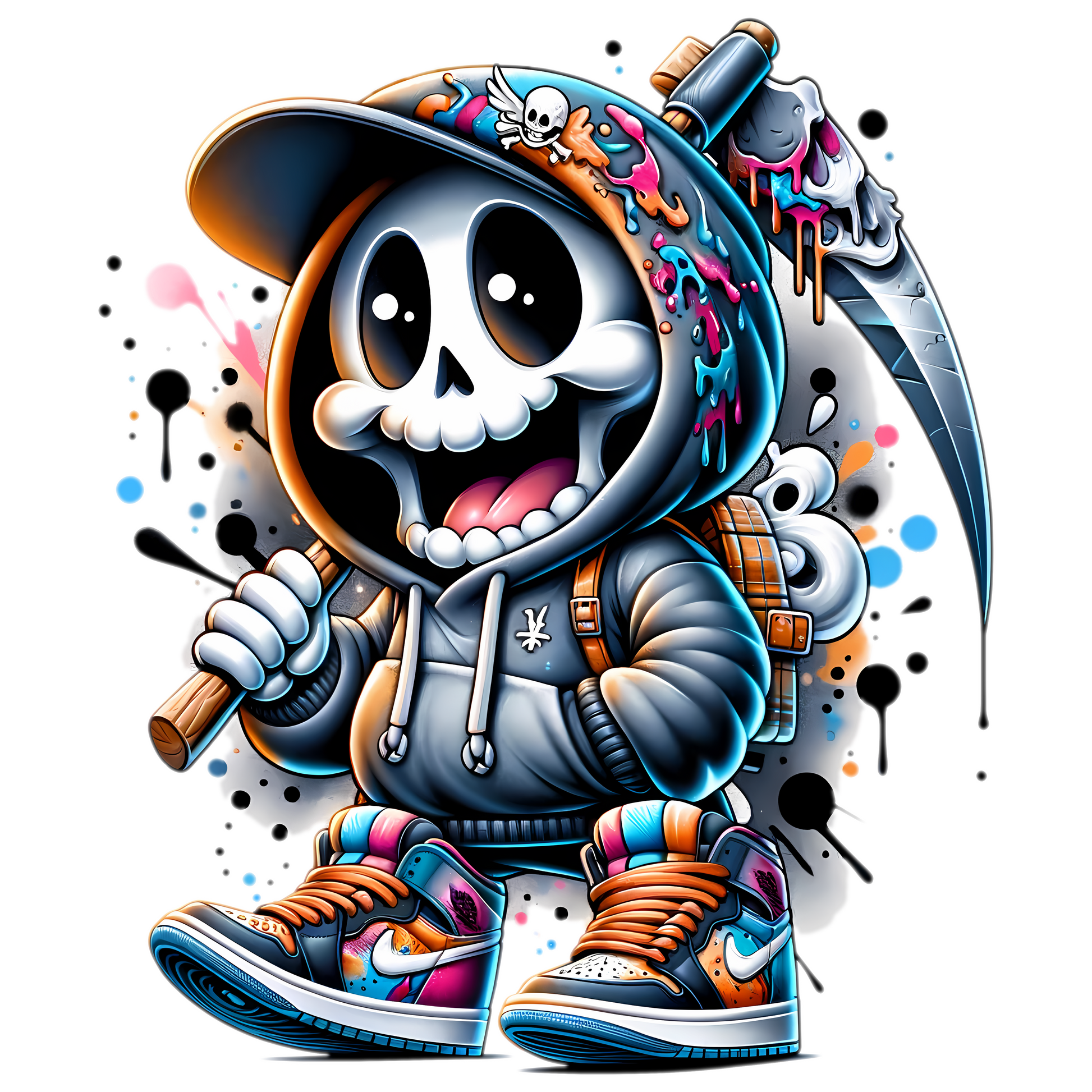 Bügelbild Streetwear Grim Reaper #1 Fylou's Style