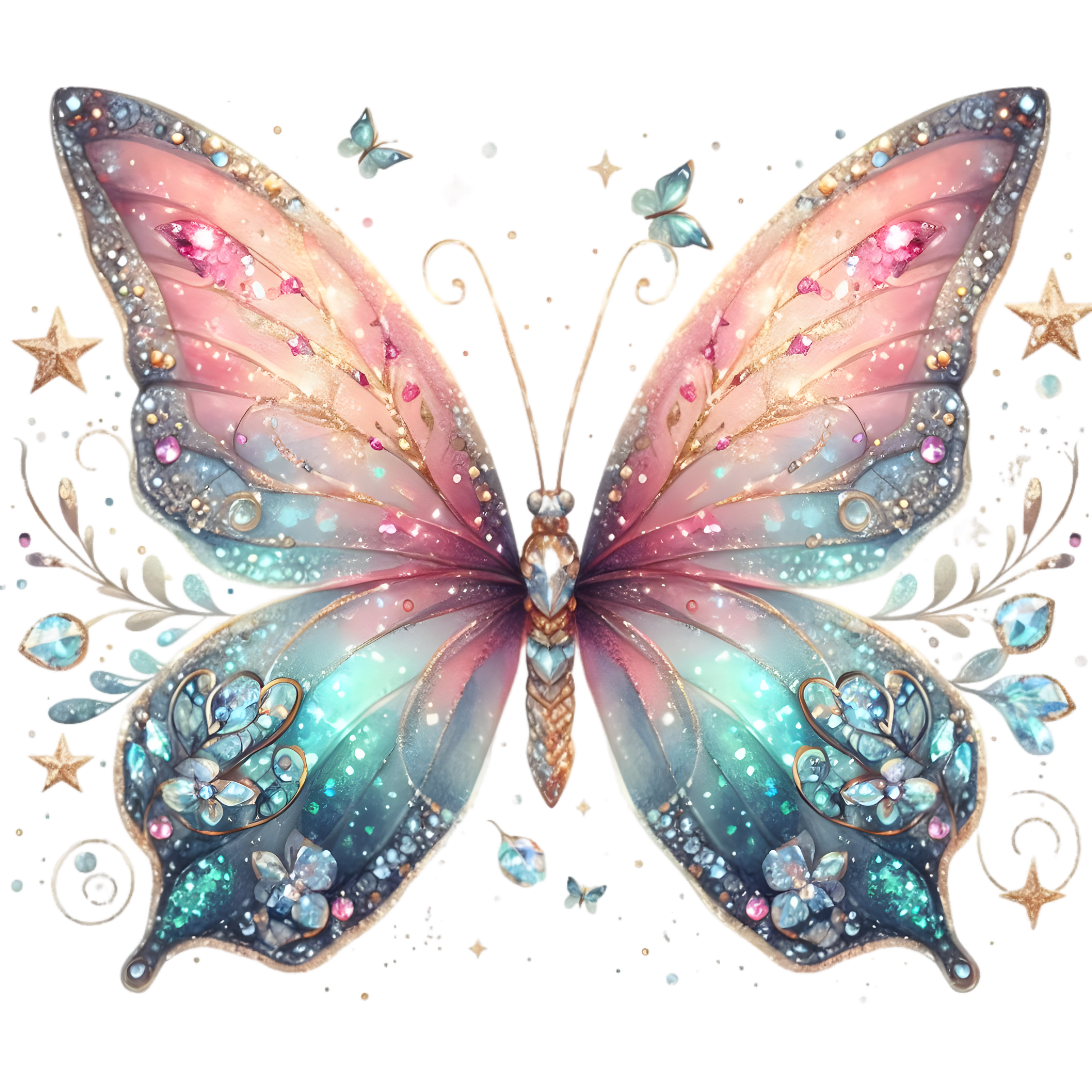Bügelbild Schmetterling #57 Fylou's Style