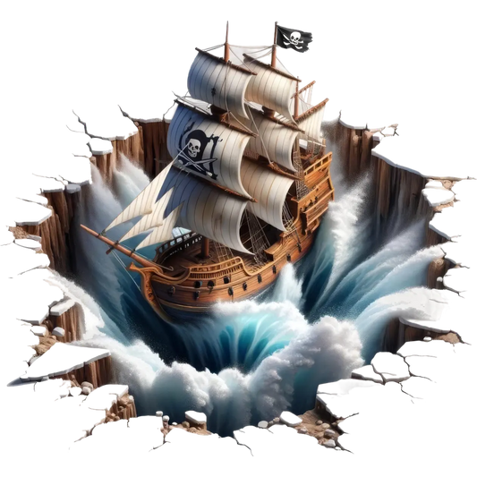 Bügelbild 3D Schiff #7 Fylou's Style