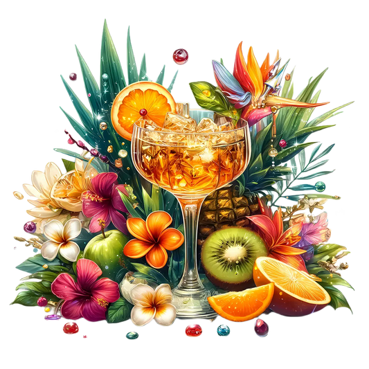 Bügelbild Tropical Cocktail #3 Fylou's Style