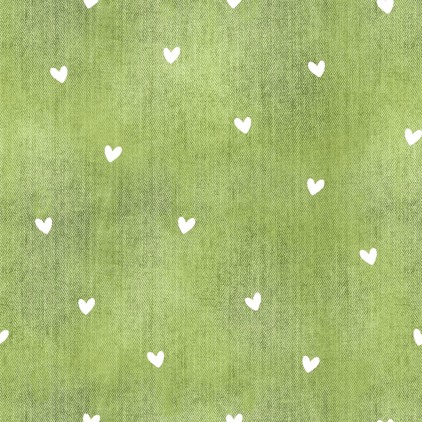 Denim Herzen Lime