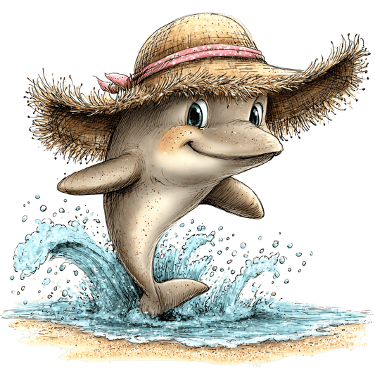 Bügelbild Delfin Am Strand