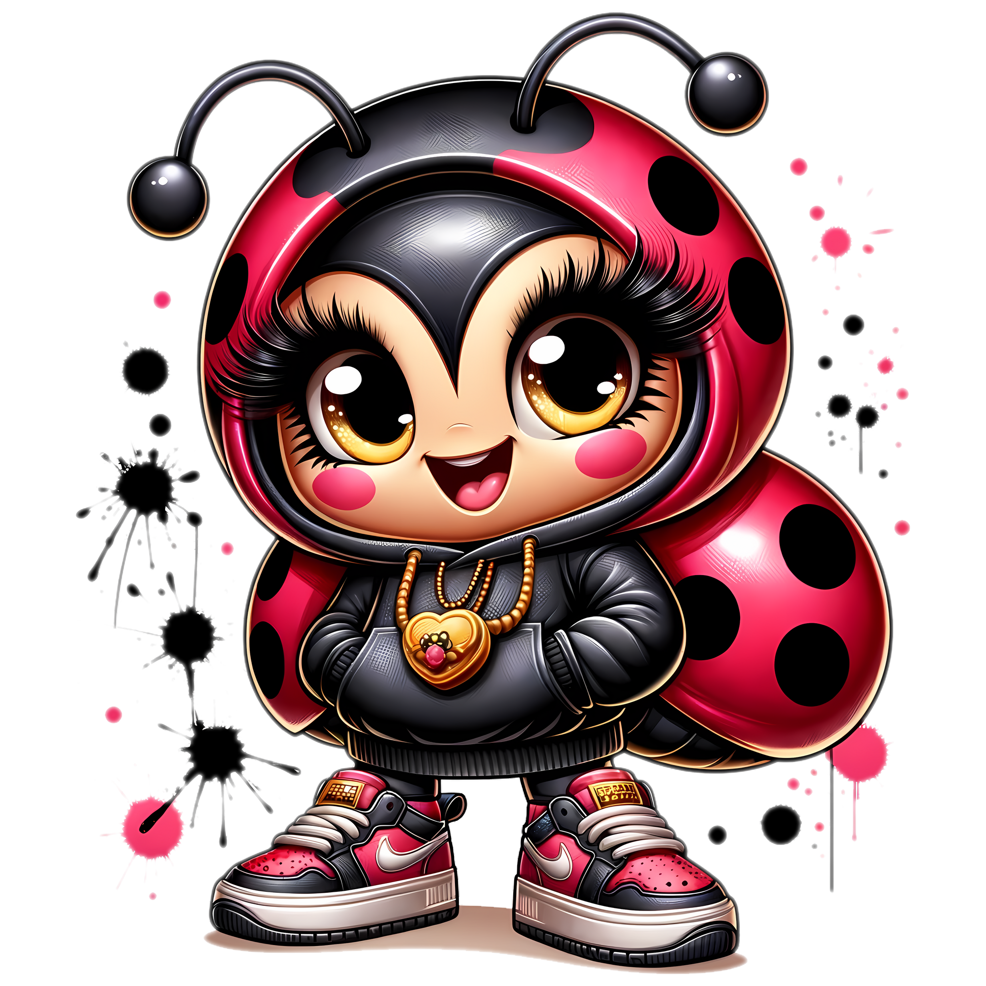 Bügelbild  Streetwear Grafitti Ladybug #4 Fylou's Style
