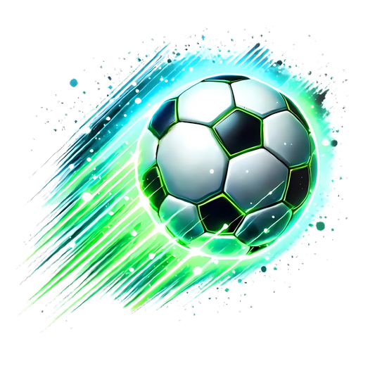 Bügelbild Neon Fussball #6 - Fylou's Style