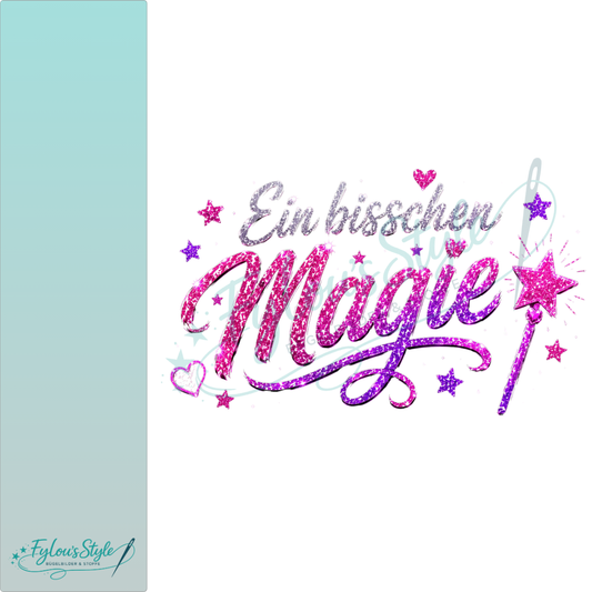Bügelbild Ein bisschen Magie