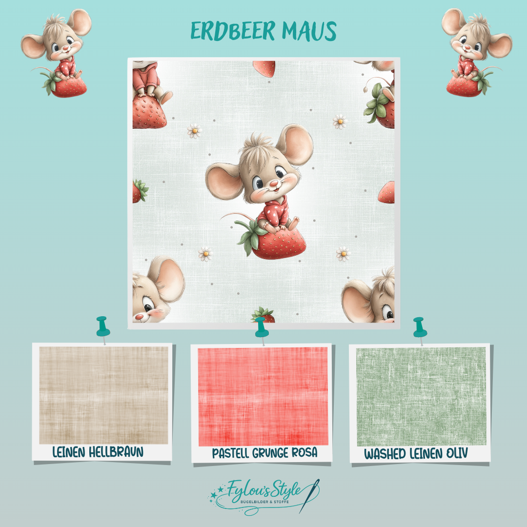 Ripp-Jersey Erdbeermaus