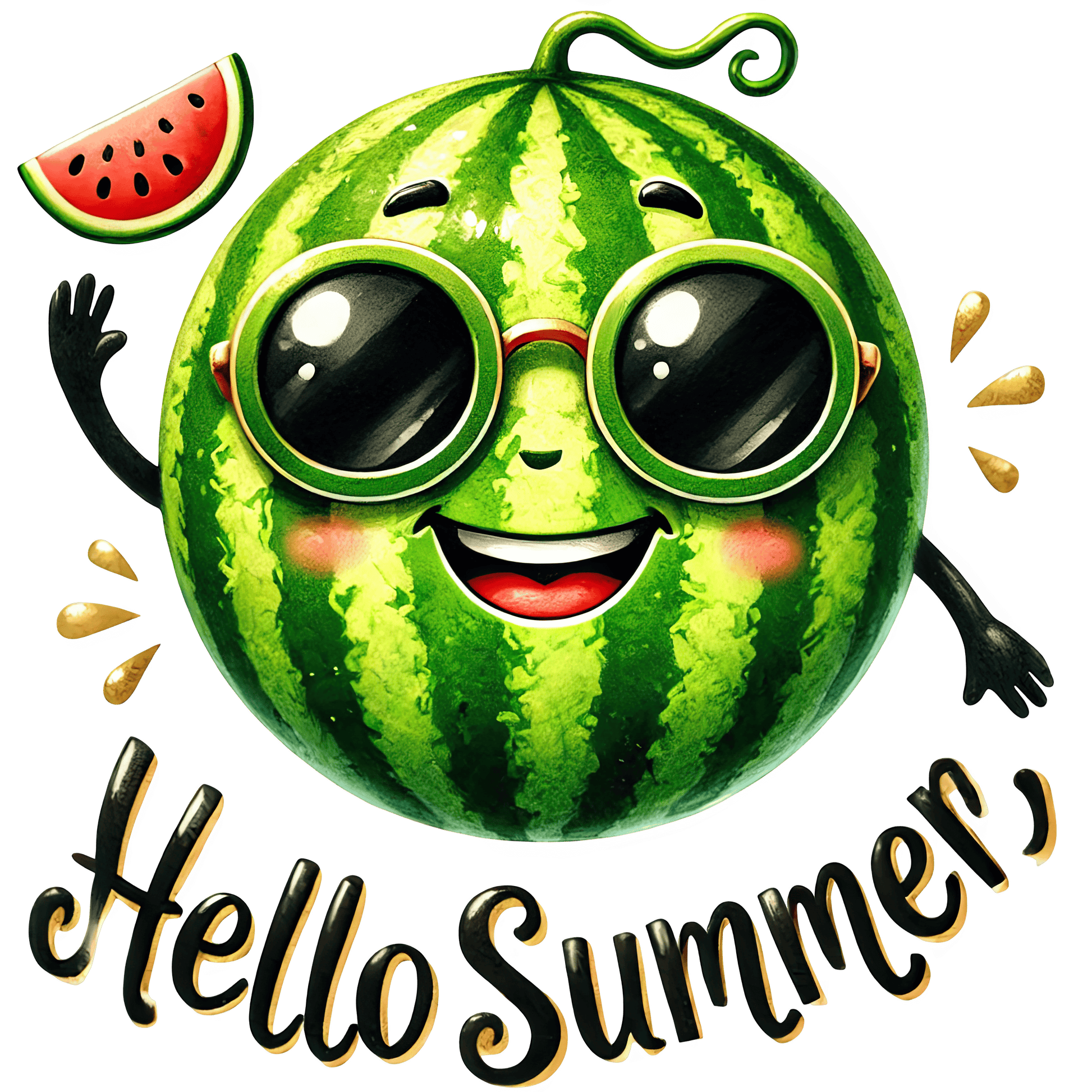 Bügelbild erfrischende Melone #14 Fylou's Style