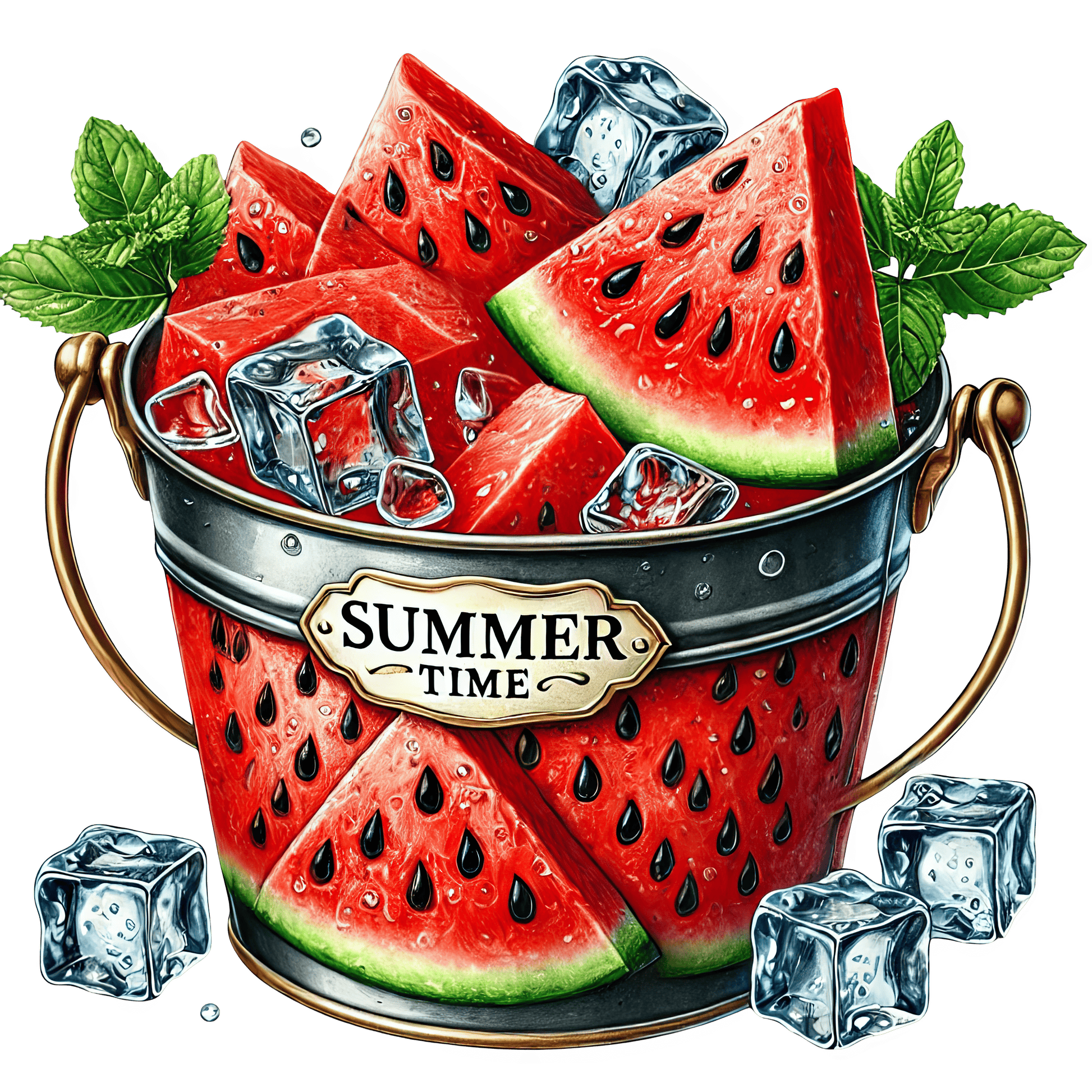 Bügelbild erfrischende Melone #5 Fylou's Style