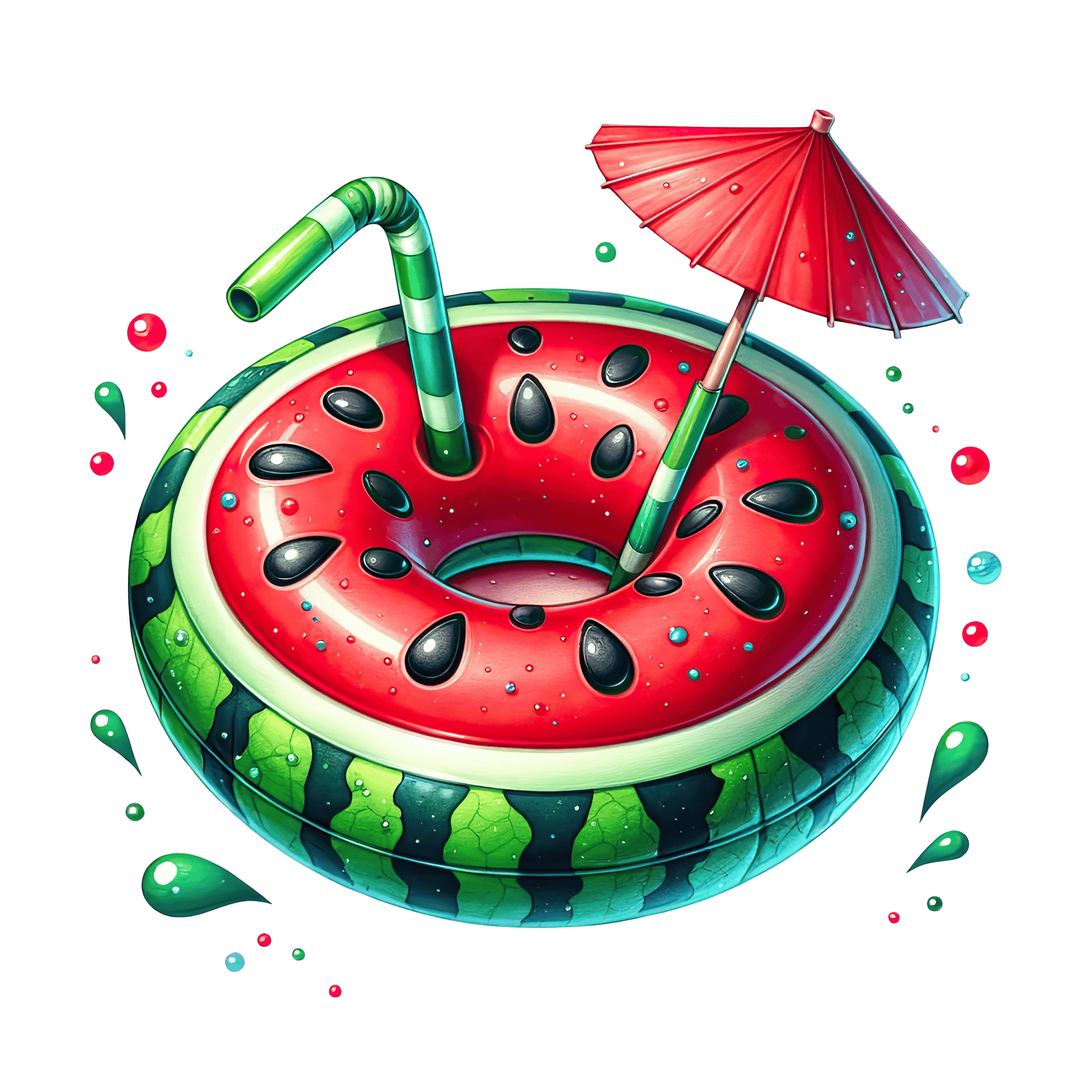 Bügelbild erfrischende Melone #7 Fylou's Style