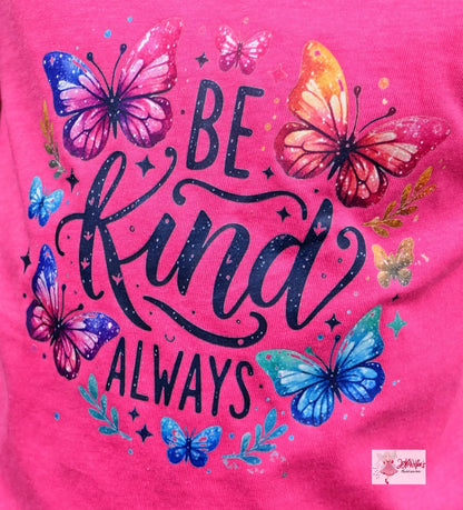 Bügelbild  Be Kind Schmetterling Fylou's Style