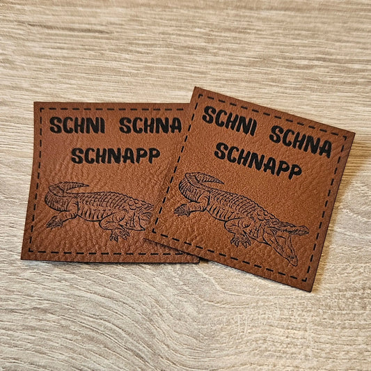 Kunstleder Label schni schna schnapp - Fylou's Style