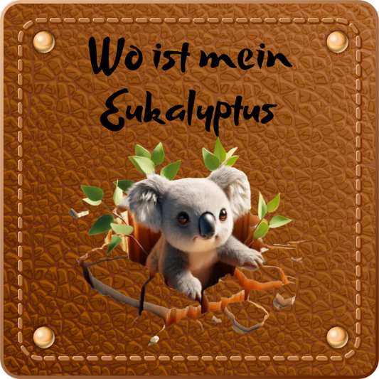 Bügellabel Koala