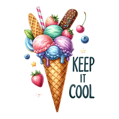 Bügelbild Keep it Cool Eis Fylou's Style