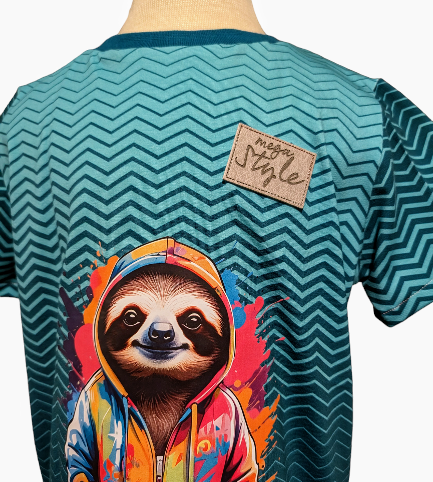Iron-on Streetwear Sloth Colorful
