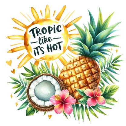 Bügelbild Summer tropic like hot Fylou's Style