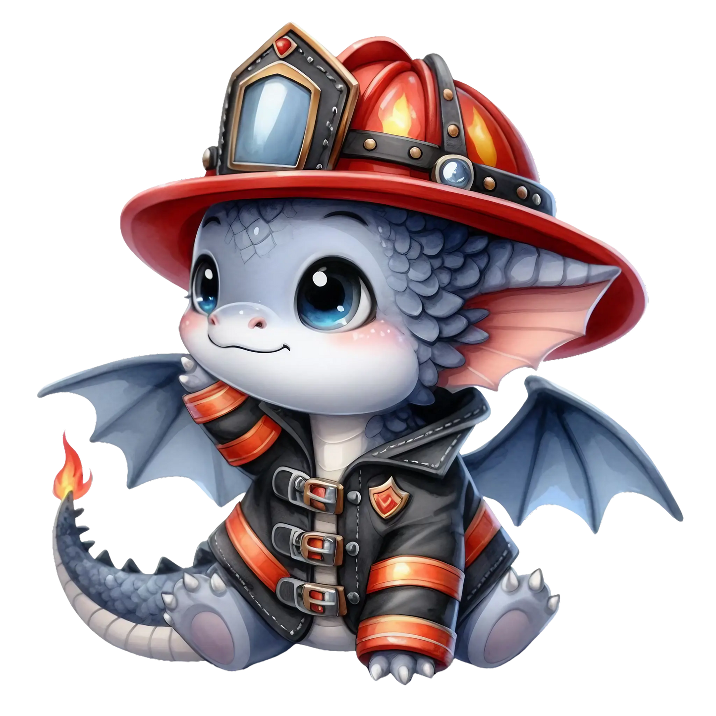 Bügelbild Drache Feuerwehr #5 Fylou's Style