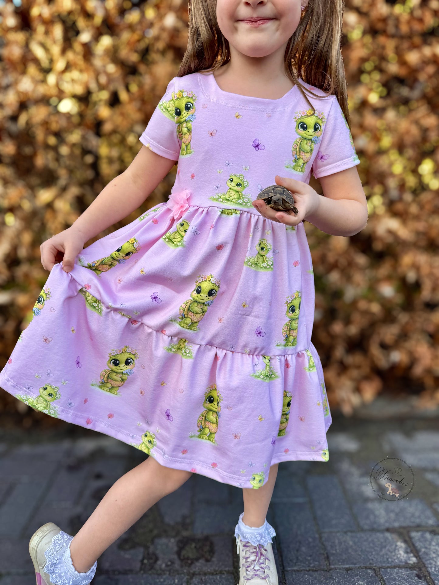 Kinderstoff Frühlingswiese Schildi Rosa