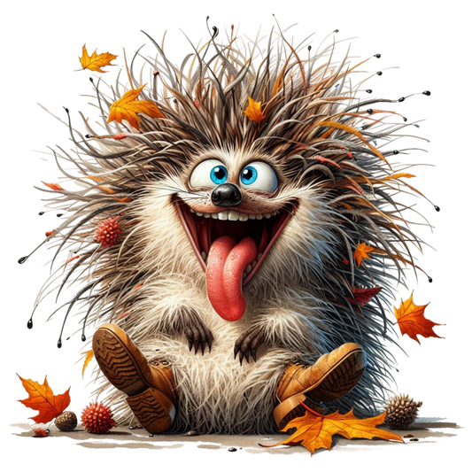 Bügelbild fröhliche Igel #18