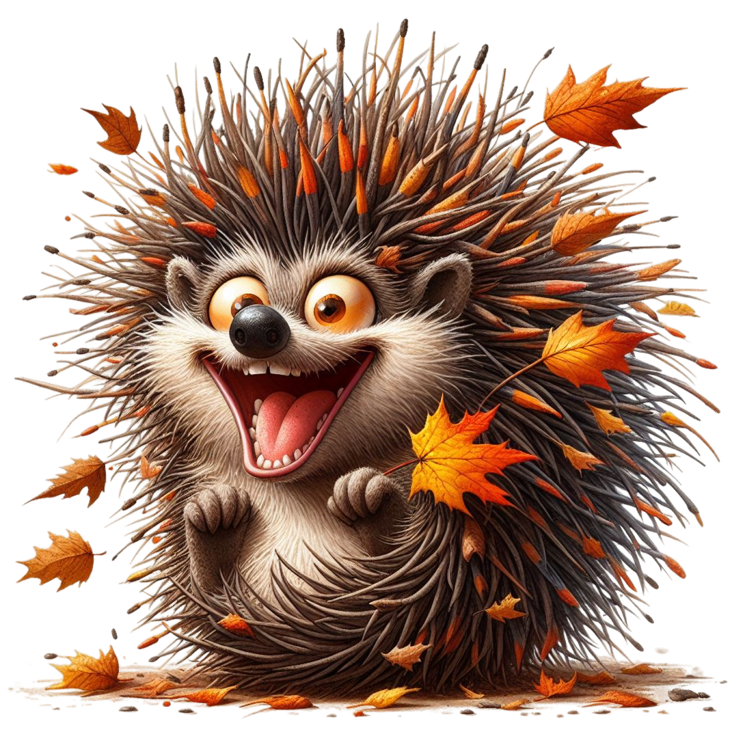 Bügelbild fröhliche Igel #6