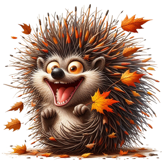 Bügelbild fröhliche Igel #6
