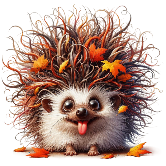 Bügelbild fröhliche Igel #8