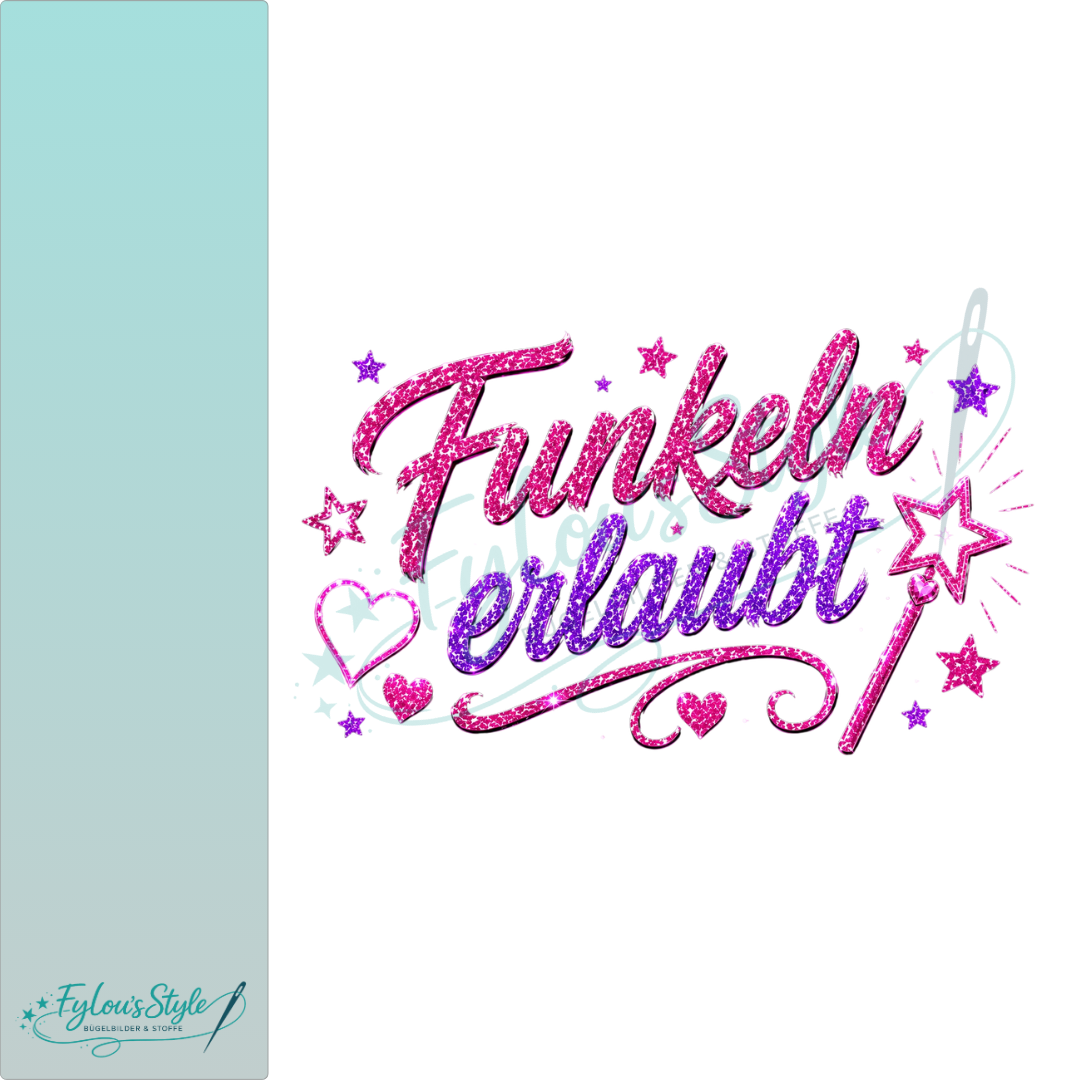 Bügelbild Funkeln erlaubt