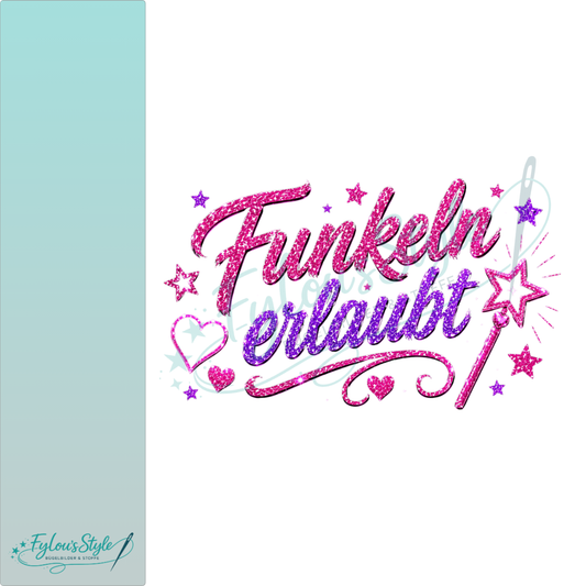 Bügelbild Funkeln erlaubt