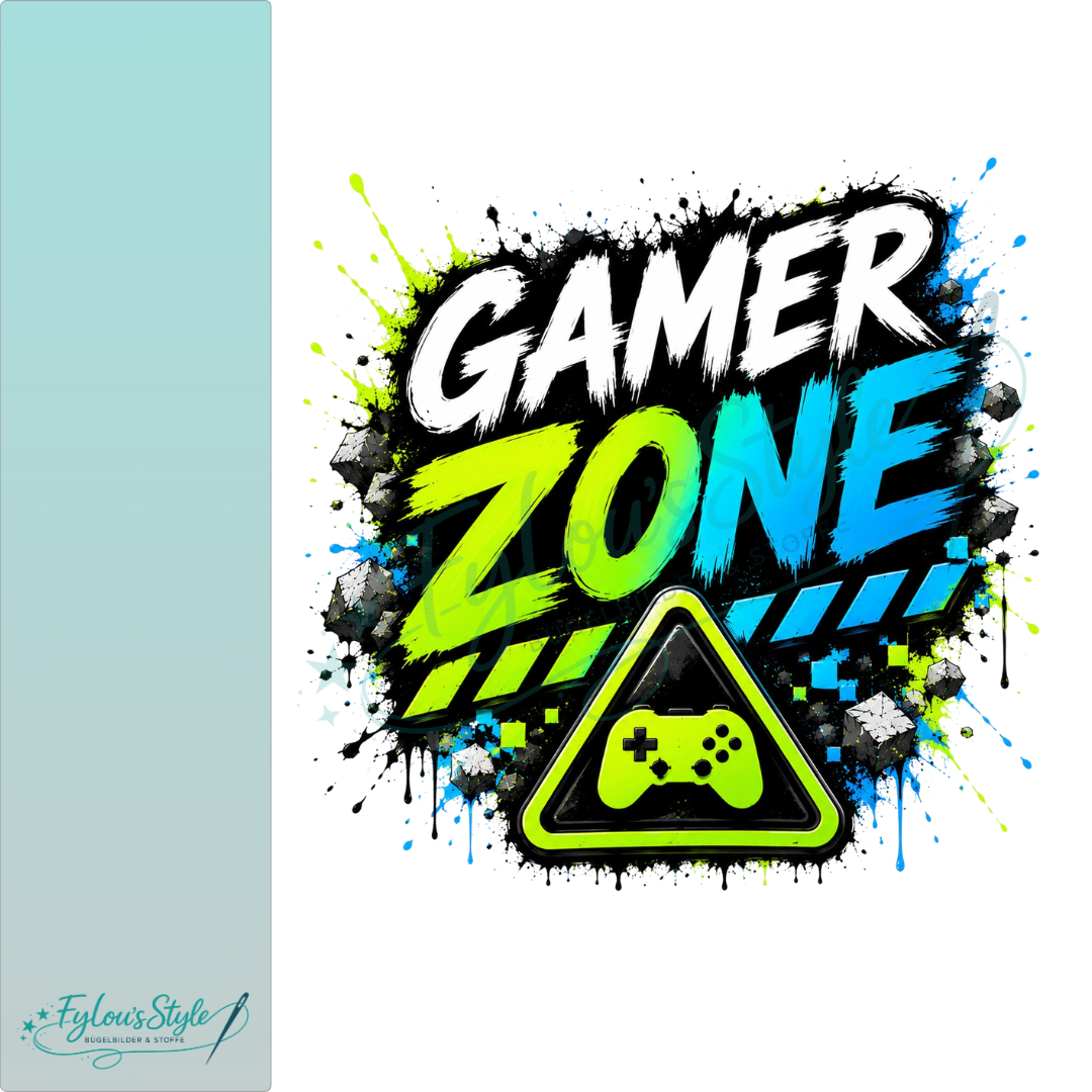 Bügelbild Game Zone